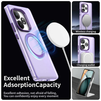 Phone Case For Realme GT 6 5G  /  GT 6T 5G  /  GT Neo6 SE 5G  /  GT Neo6 5G Compatible with MagSafe PC+TPU+PET Anti-Drop Phone Cover