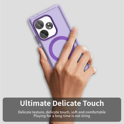 Phone Case For Realme GT 6 5G  /  GT 6T 5G  /  GT Neo6 SE 5G  /  GT Neo6 5G Compatible with MagSafe PC+TPU+PET Anti-Drop Phone Cover