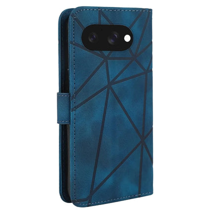 For Google Pixel 9a Stand Case Line Pattern Leather Phone Cover