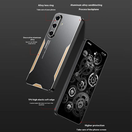 For Samsung Galaxy A56 5G Phone Case Aluminium Alloy TPU PC Back Cover