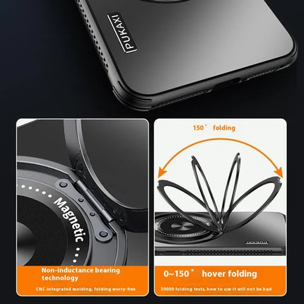 For Honor 200 Pro 5G Case Compatible with MagSafe Kickstand TPU+PC Heat Dissipation Phone Cover