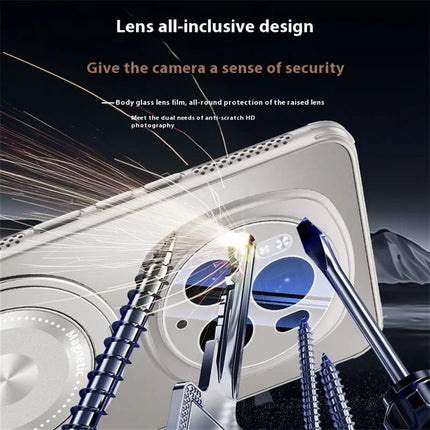 For Honor Magic6 Pro 5G Case Compatible with MagSafe Kickstand TPU PC Heat Dissipation Phone Cover