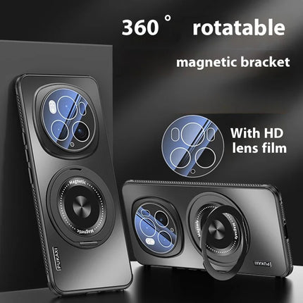 For Honor Magic6 Pro 5G Case Compatible with MagSafe Kickstand TPU PC Heat Dissipation Phone Cover
