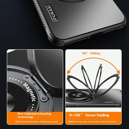 For Honor Magic6 Pro 5G Case Compatible with MagSafe Kickstand TPU PC Heat Dissipation Phone Cover