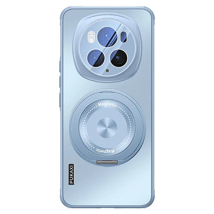 For Honor Magic6 Pro 5G Case Compatible with MagSafe Kickstand TPU PC Heat Dissipation Phone Cover - Blue