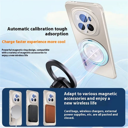 For Honor Magic6 Pro 5G Case Compatible with MagSafe Kickstand TPU PC Heat Dissipation Phone Cover
