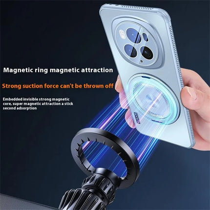For Honor Magic6 Pro 5G Case Compatible with MagSafe Kickstand TPU PC Heat Dissipation Phone Cover