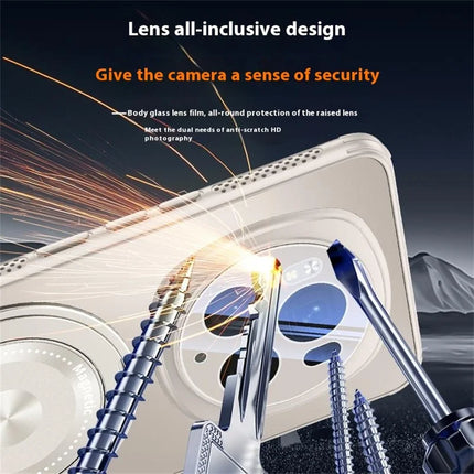 For Honor Magic6 Pro 5G Case Compatible with MagSafe Kickstand TPU PC Heat Dissipation Phone Cover