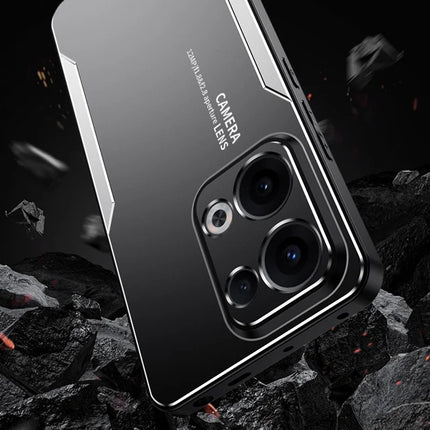 For Oppo Reno13 5G (Global) Phone Case Aluminium Alloy TPU PC Back Cover