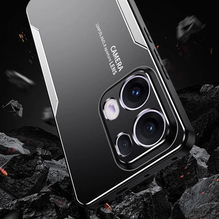 For Oppo Reno13 Pro 5G Phone Case Aluminium Alloy TPU PC Back Cover