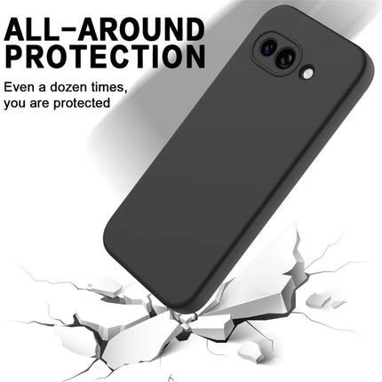 For Google Pixel 9a Case Liquid Silicone Phone Back Cover with Hand Strap