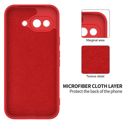For Google Pixel 9a Case Liquid Silicone Phone Back Cover with Hand Strap