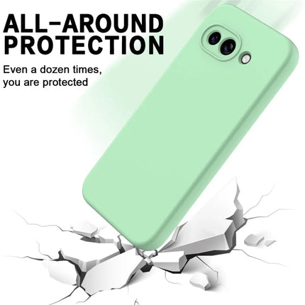 For Google Pixel 9a Case Liquid Silicone Phone Back Cover with Hand Strap