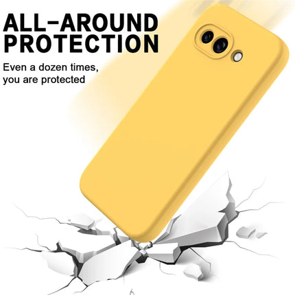 For Google Pixel 9a Case Liquid Silicone Phone Back Cover with Hand Strap