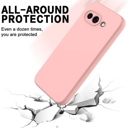 For Google Pixel 9a Case Liquid Silicone Phone Back Cover with Hand Strap