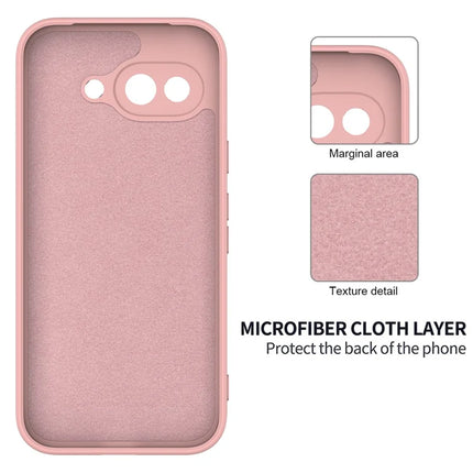 For Google Pixel 9a Case Liquid Silicone Phone Back Cover with Hand Strap