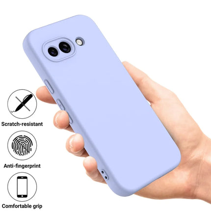 For Google Pixel 9a Case Liquid Silicone Phone Back Cover with Hand Strap