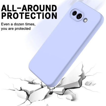 For Google Pixel 9a Case Liquid Silicone Phone Back Cover with Hand Strap