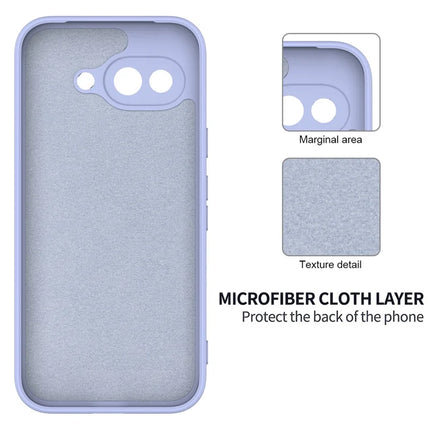 For Google Pixel 9a Case Liquid Silicone Phone Back Cover with Hand Strap