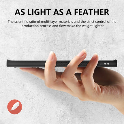 For Samsung Galaxy S23 Ultra Case Carbon Fiber Texture PU+PC+TPU Phone Cover