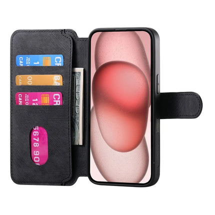 CASENEO MW-03 For iPhone 14 Case with Detachable Wallet Leather+TPU Phone Cover
