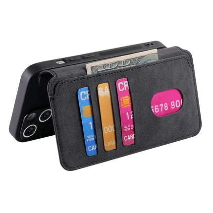 CASENEO MW-03 For iPhone 14 Case with Detachable Wallet Leather+TPU Phone Cover
