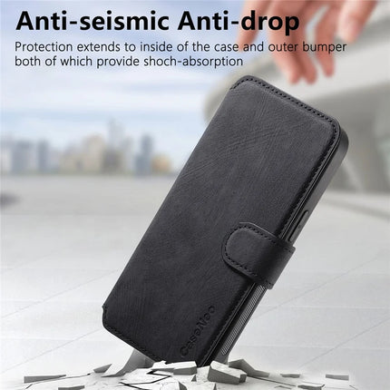 CASENEO MW-03 For iPhone 14 Case with Detachable Wallet Leather+TPU Phone Cover