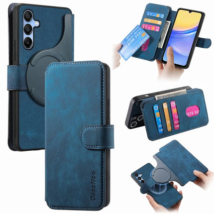 CASENEO MW-03 For Samsung Galaxy A54 5G Case with Detachable Wallet Leather+TPU Phone Cover - Dark Blue
