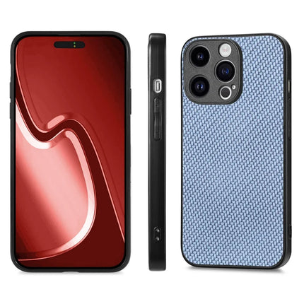 For iPhone 15 Pro Max Case Carbon Fiber Texture PU+PC+TPU Phone Cover