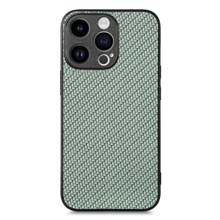 For iPhone 15 Pro Max Case Carbon Fiber Texture PU+PC+TPU Phone Cover