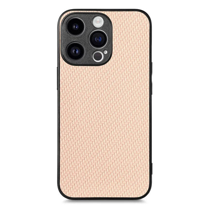 For iPhone 15 Pro Max Case Carbon Fiber Texture PU+PC+TPU Phone Cover