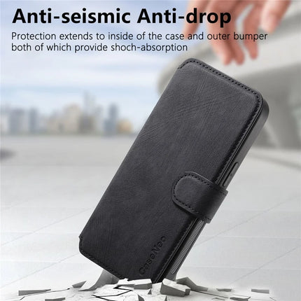 CASENEO MW-03 For iPhone 15 Pro Max Case with Detachable Wallet Leather+TPU Phone Cover