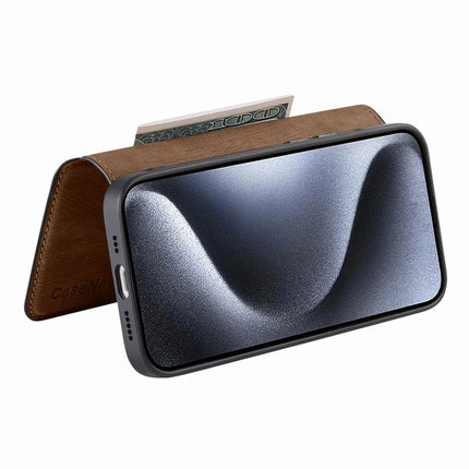 CASENEO MW-03 For iPhone 13 Pro Max Case with Detachable Wallet Leather+TPU Phone Cover