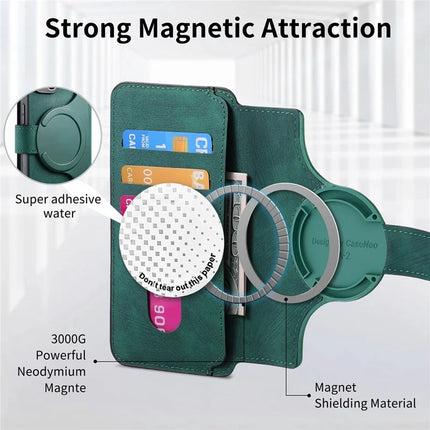 CASENEO MW-03 For iPhone 13 Pro Max Case with Detachable Wallet Leather+TPU Phone Cover