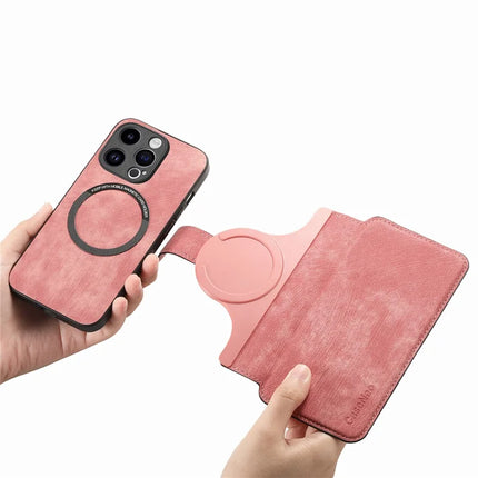 CASENEO MW-03 For iPhone 13 Pro Max Case with Detachable Wallet Leather+TPU Phone Cover