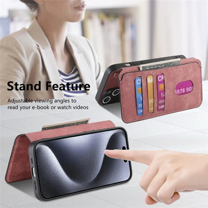 CASENEO MW-03 For iPhone 13 Pro Max Case with Detachable Wallet Leather+TPU Phone Cover