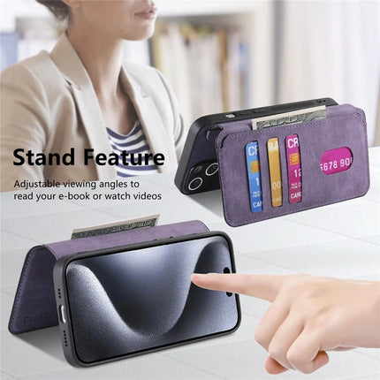 CASENEO MW-03 For iPhone 13 Pro Max Case with Detachable Wallet Leather+TPU Phone Cover