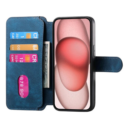 CASENEO MW-03 For iPhone 13 Case with Detachable Wallet Leather+TPU Phone Cover