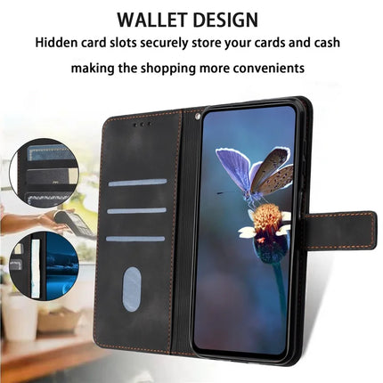 For Samsung Galaxy A26 5G Case Triangle Imprinted Anti-Scratch Phone Wallet Cover