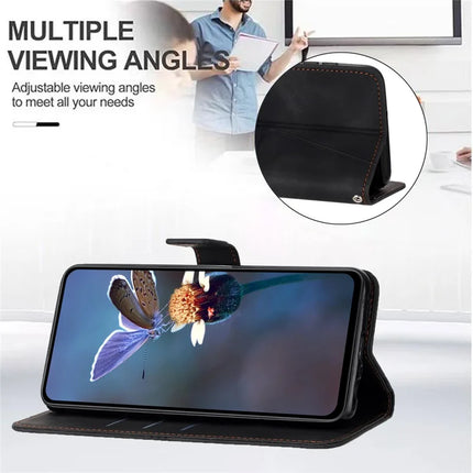 For Samsung Galaxy A26 5G Case Triangle Imprinted Anti-Scratch Phone Wallet Cover
