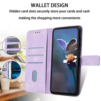 For Samsung Galaxy A26 5G Case Triangle Imprinted Anti-Scratch Phone Wallet Cover