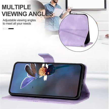 For Samsung Galaxy A26 5G Case Triangle Imprinted Anti-Scratch Phone Wallet Cover