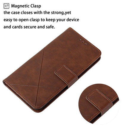 For Samsung Galaxy A26 5G Leather Case Line Pattern Wallet Phone Cover