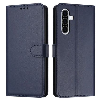 For Samsung Galaxy A26 5G Wallet Phone Case Leather Stand Cover with Strap - Blue