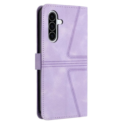 For Samsung Galaxy A56 5G Case Triangle Imprinted Anti-Scratch Phone Wallet Cover