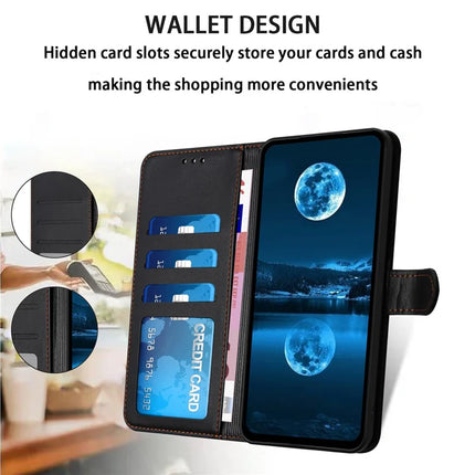 For Samsung Galaxy A56 5G / A36 5G Wallet Phone Case Leather Stand Cover with Strap