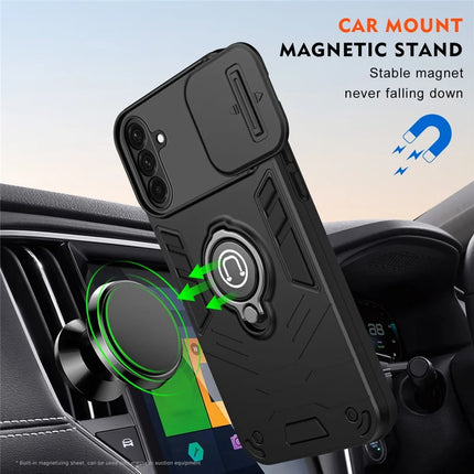 For Samsung Galaxy A56 5G Case Slide Camshield Kickstand PC+TPU Phone Cover