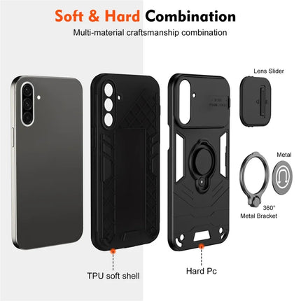 For Samsung Galaxy A56 5G Case Slide Camshield Kickstand PC+TPU Phone Cover