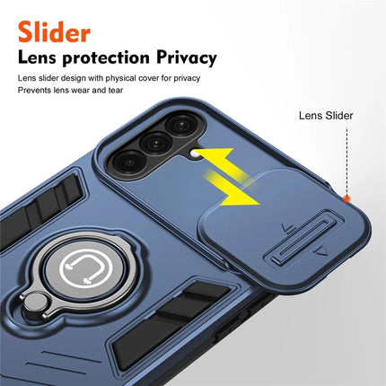 For Samsung Galaxy A56 5G Case Slide Camshield Kickstand PC+TPU Phone Cover