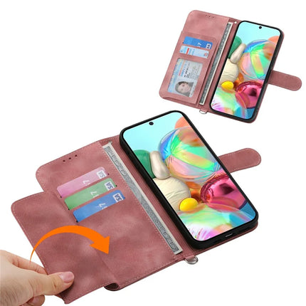 For Google Pixel 9a Case Flower Pattern PU Leather Wallet Phone Cover with Strap